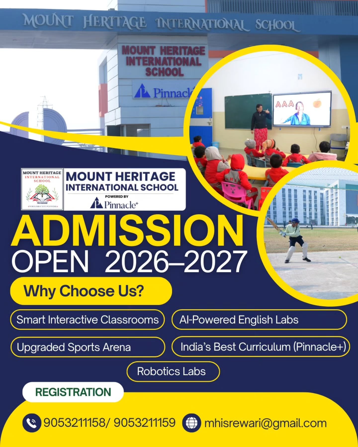 MHIS Rewari Admissions Open 2026-2027 MHIS Rewari Admissions Open 2026